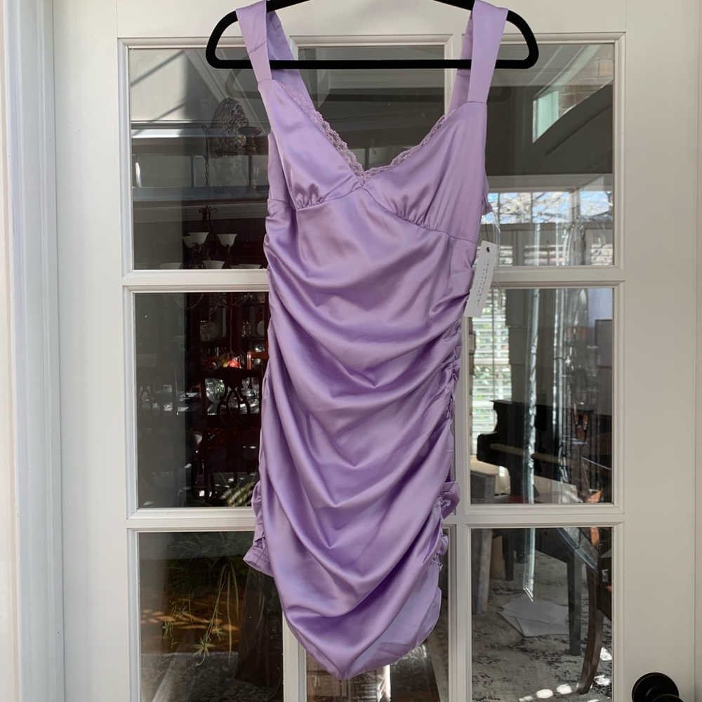 American Threads Small Purple Satin Dress